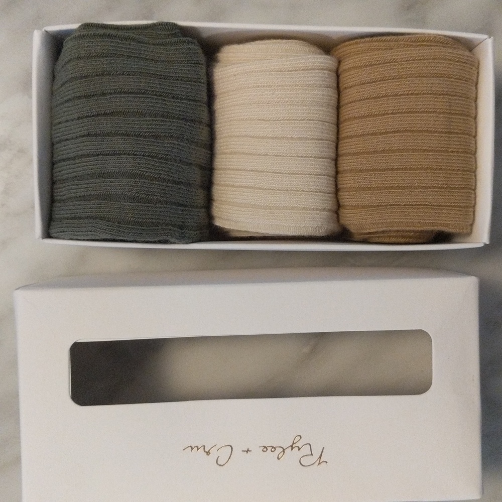 NWT Rylee and Cru Solid Ribbed Knee Sock Sets - Picture 4 of 10